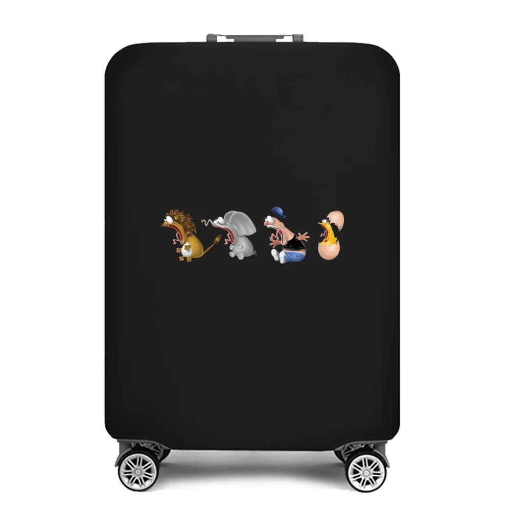 Luggage protection cover elastic dust cover cartoon printing suitable for 18-28 inch luggage covers handcart covers travel accessories 241205