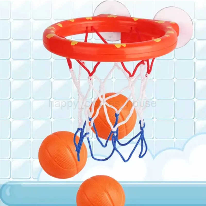Baby Bath Toy Toddler Boy Water Toys Bathroom Bathtub Shooting Basketball Hoop with 3 Balls Kids Outdoor Play Set Cute WhaleXJ241207