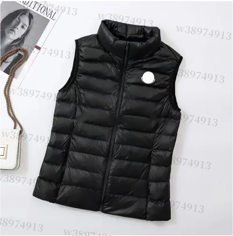 Winter womens Down Vest Fashion Designer women gilet Badge downjacket Wholesale Retail woman puffer jacket Free Transportation gilets