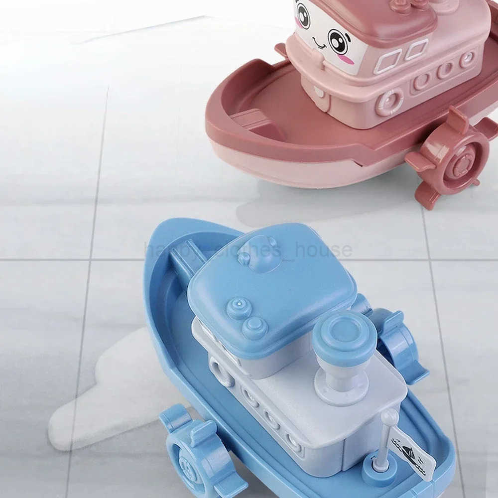 Baby Bath Toys Cute Ship Boat Clockwork Toy Wind Up Toy Kids Water Toys Swimming Beach Game for Children Gifts Boys ToysXJ264104