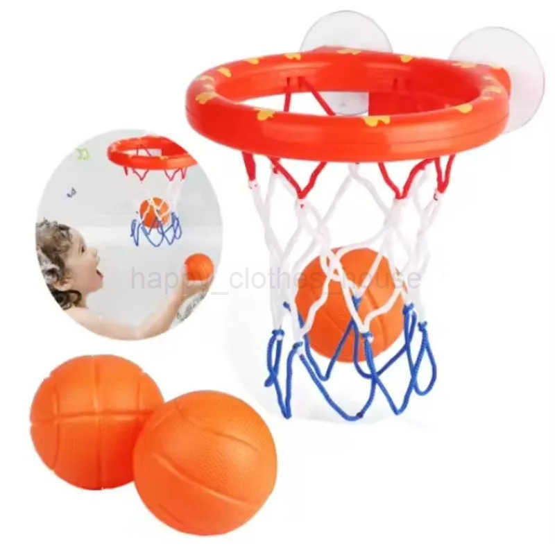 Baby Bath Toy Toddler Boy Water Toys Bathroom Bathtub Shooting Basketball Hoop with 3 Balls Kids Outdoor Play Set Cute WhaleXJ241207