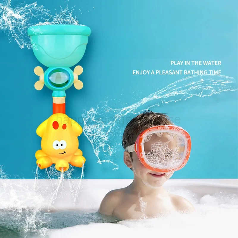 Baby Bath Toys Water Games Bathtub Toys Faucets Showers Water Sprays Childrens Swimming Baths Summer Animal-shaped ToysXJ241207