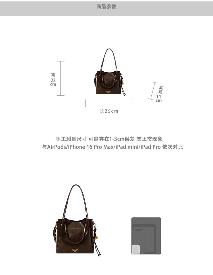 2025S designer gold image tote autumn and winter daily commuting versatile women handbag shoulder crossbody bag