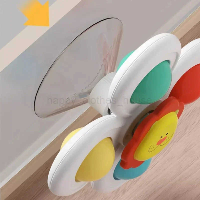 3PCS Suction Cup Spinner Toy Baby Bath Funny Game Educational Toys For Children Girls Boys Infant Sensory Stress Reliever GiftXJ247412