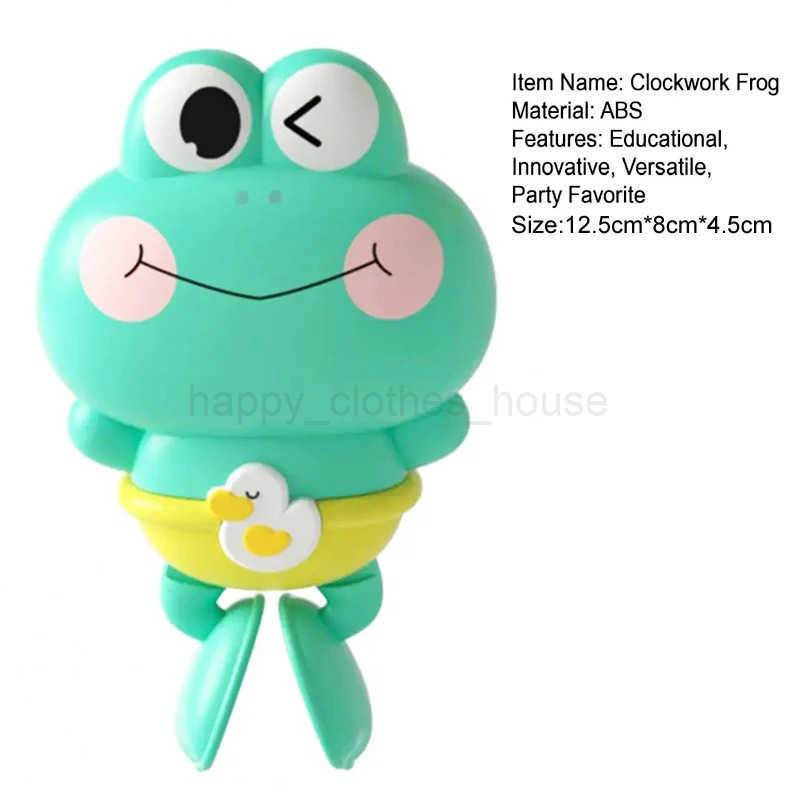 Baby Clockwork Bath Toys Cute Animals Swimming Frog Floating Toys for Kids Pool Games Baby Bathtub Bathroom Bath Water Play ToysXJ241207