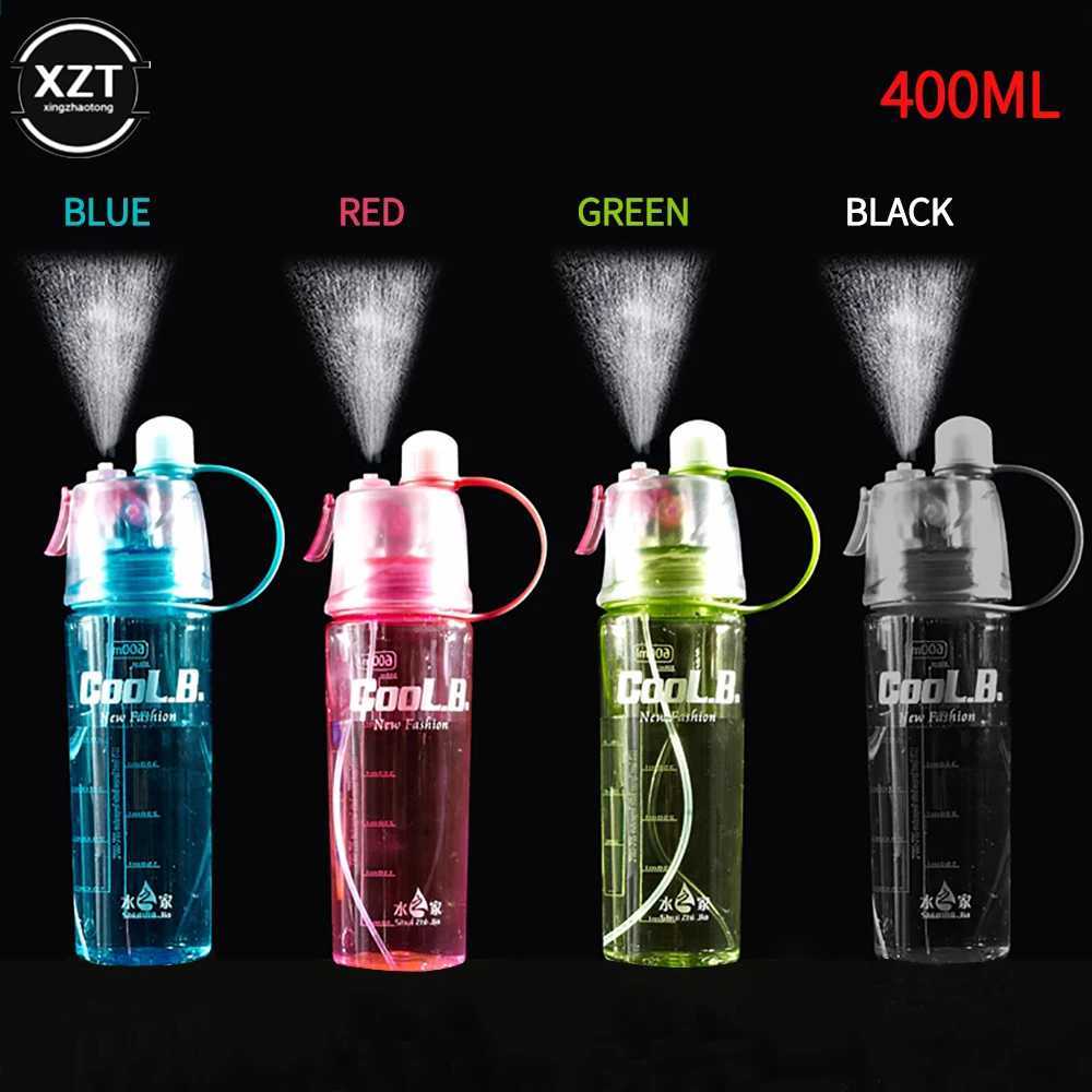 400/600ml sports plastic spray water bottle Outdoor cooling water bottle Creative gift New strange cup Cool summer M241207