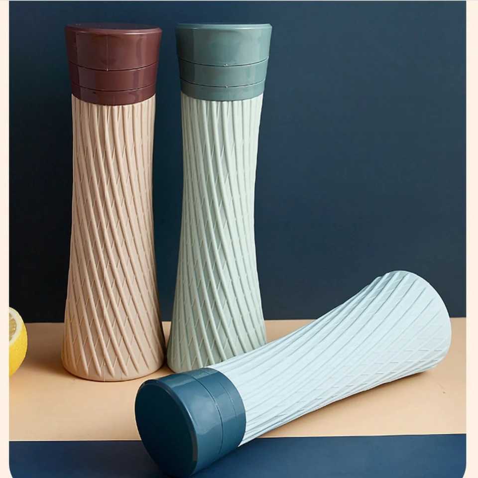 Foldable silicone water bottle foldable portable sports cup Z260202