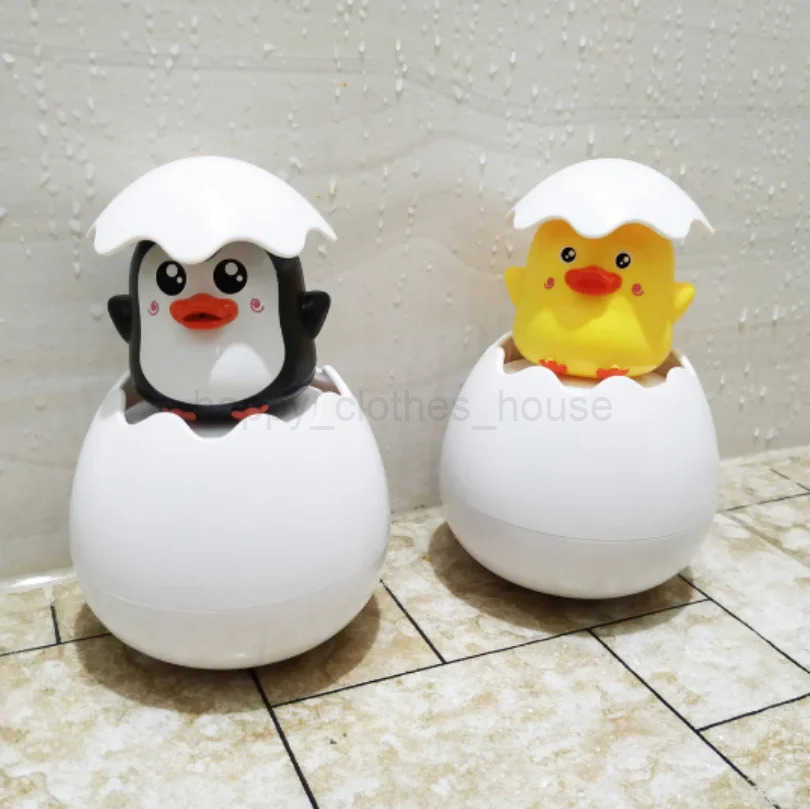 Baby Bathing Toy Kids Cute Duck Penguin Egg Water Spray Sprinkler Bathroom Sprinkling Shower Swimming Water Toys For Kids GiftXJ241207