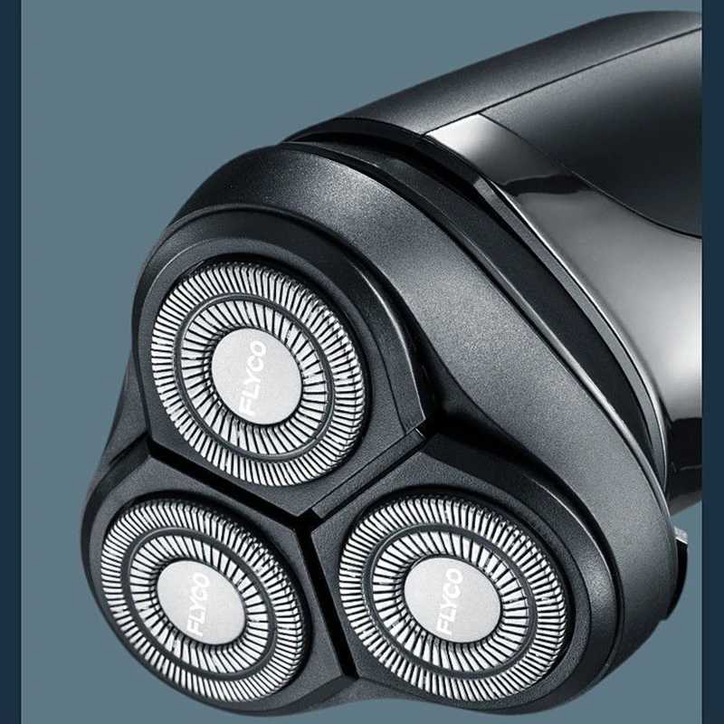 AIKIN Flyco Triple Blade Razor For Men IPX7 Waterproof Rechargeable Electric Shaver FS915 / FS916XJ241207