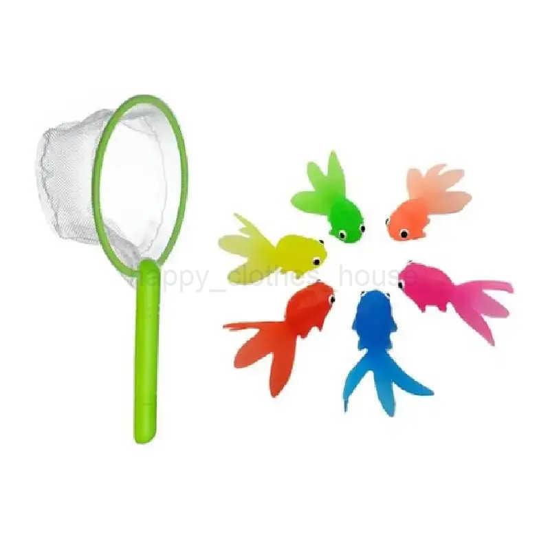 7pcs Baby Bath Toys Set with Fishing Net Water Toys Bathtub Baby Play Swimming Pool Games Gift for Kids Toddler Birthday ParXJ241207