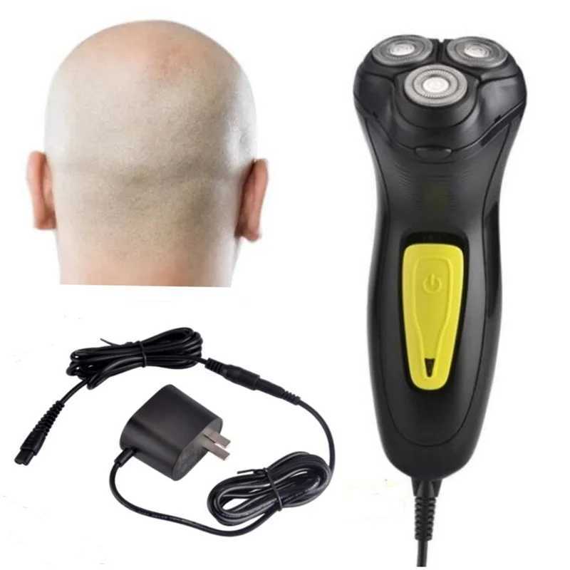 Professional Corded Shaver Electric Razor for Bald Head Shaver for Balder Men Face Dry Close Shave Clipper Stubble Beard TrimmerXJ241207