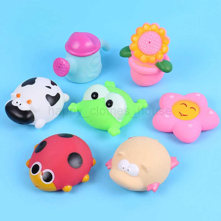 Splashing Bath Toys Bathroom Spray Baby Animal Baby Childrens Toys 0-1-2 Year Old Yellow Duck Gift Kids ToysXJ241207