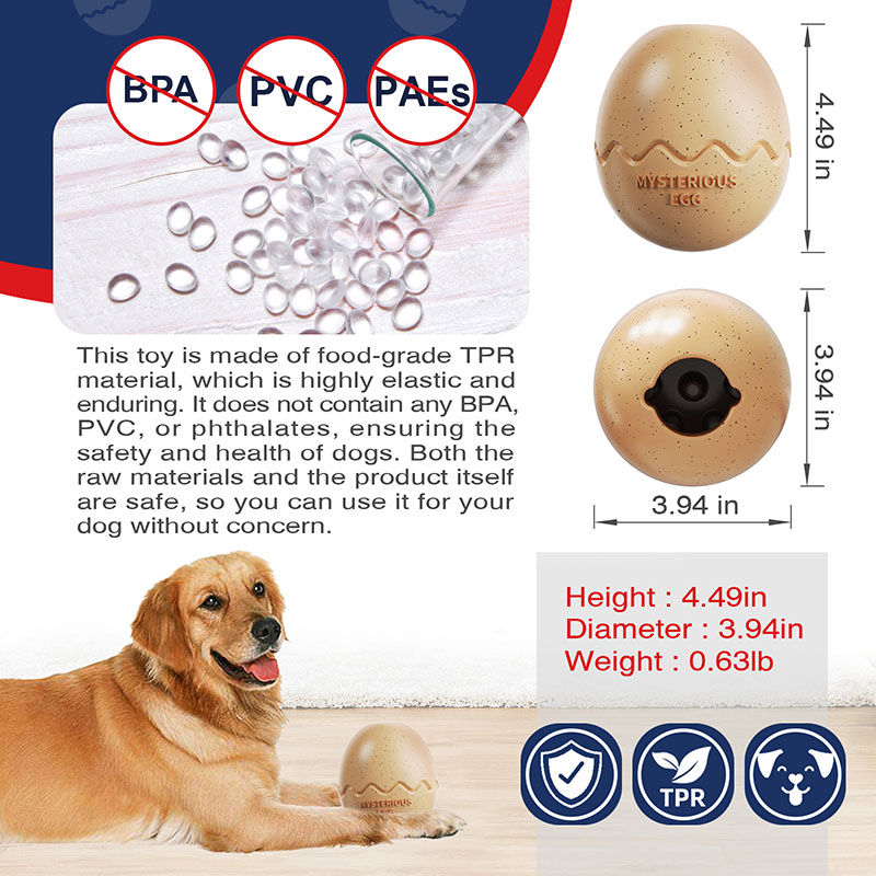 Pet Supplies Explosion Amazon Lick Dog Chew Toy Slow Food Leakage Dinosaur Egg Slow Food Dog Toys