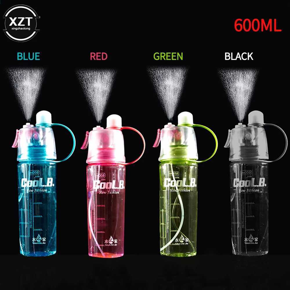 400/600ml sports plastic spray water bottle Outdoor cooling water bottle Creative gift New strange cup Cool summer M241207