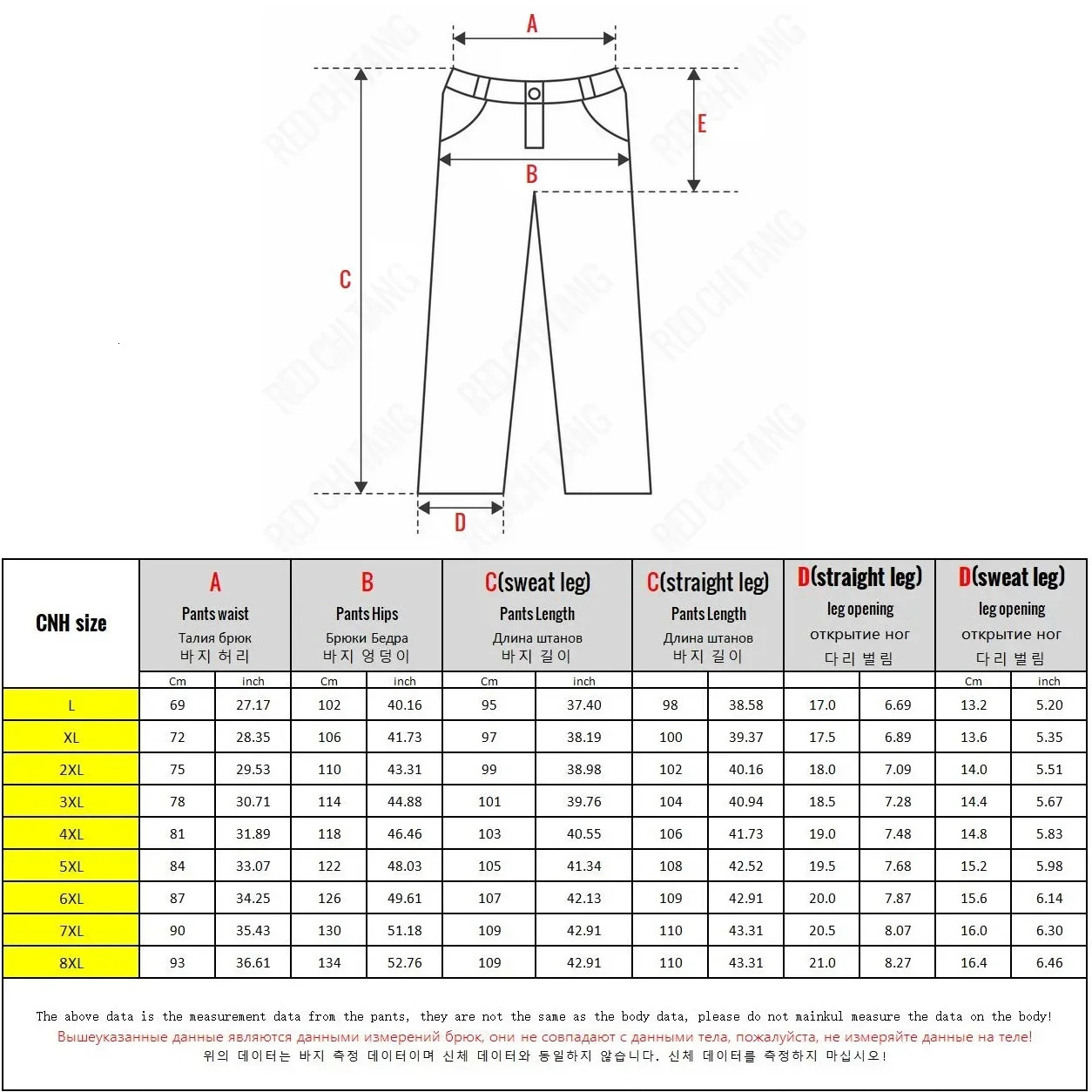 2024 Mens Pants Wool Lined Brushed Warm Sweatshirt Winter Jogger Trouser Large Size Thickened 241206
