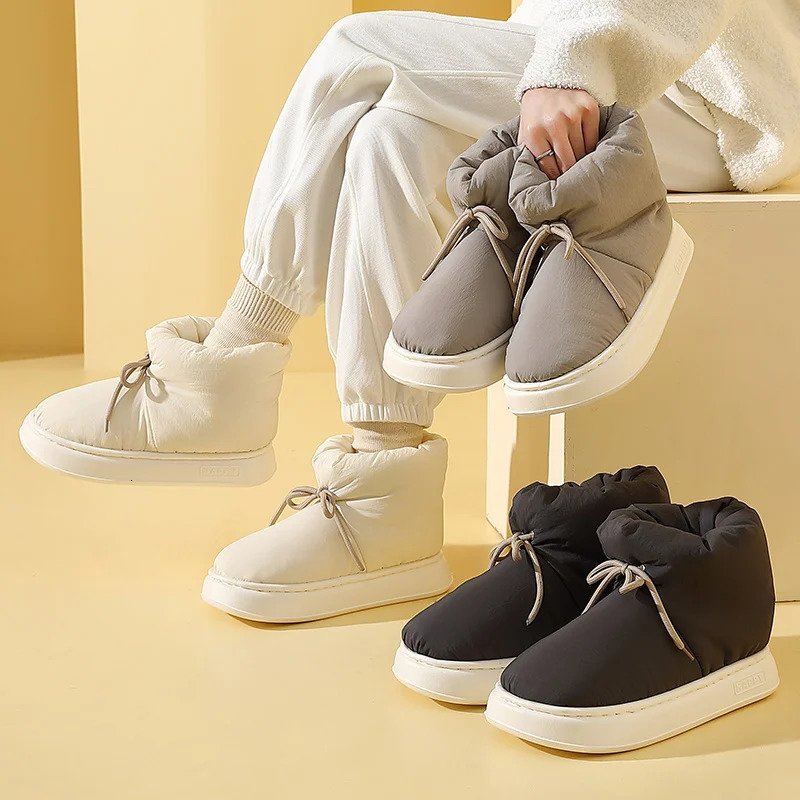 QYCKABY Womens Fur Snow Boots Thick Platform Foot Boots Womens Classic Plush Warm Boots Free Delivery 241206