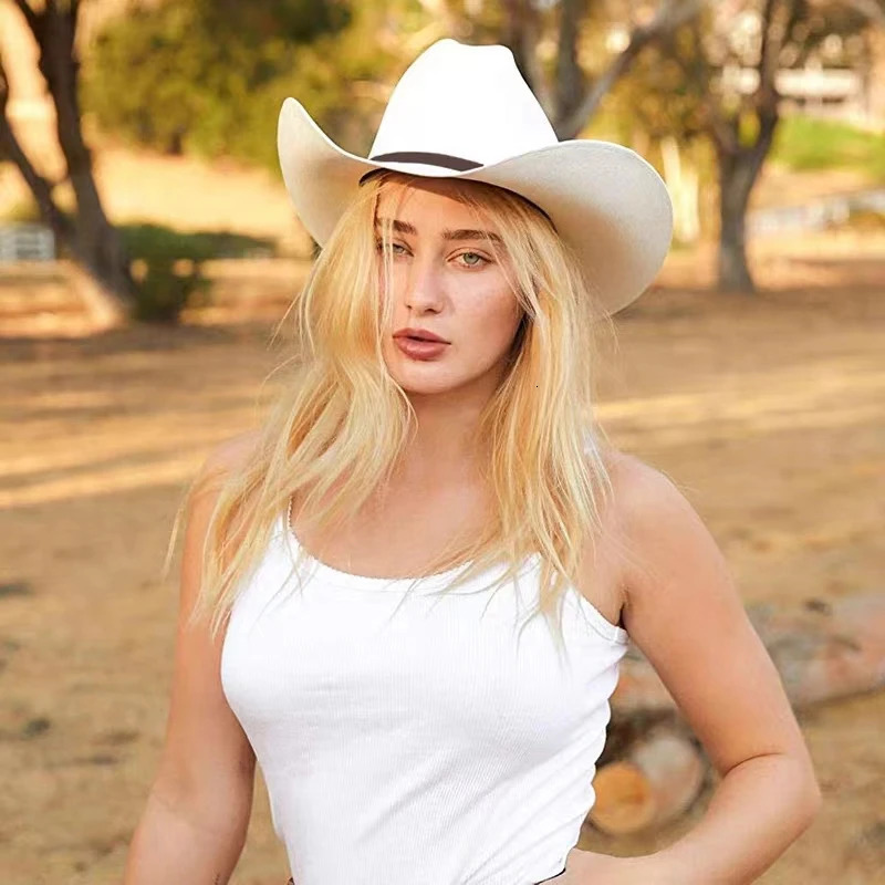 Western style denim hat breathable handmade hard set summer unisex sun hat grass hat denim hat sombrero vaquero 241206