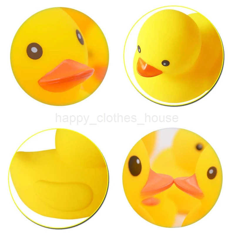 Bath Duck Toys 5 Pcs Rubber Duck Family Squeak Float Ducks Baby Shower Toy for Toddlers Boys GirlsXJ241207
