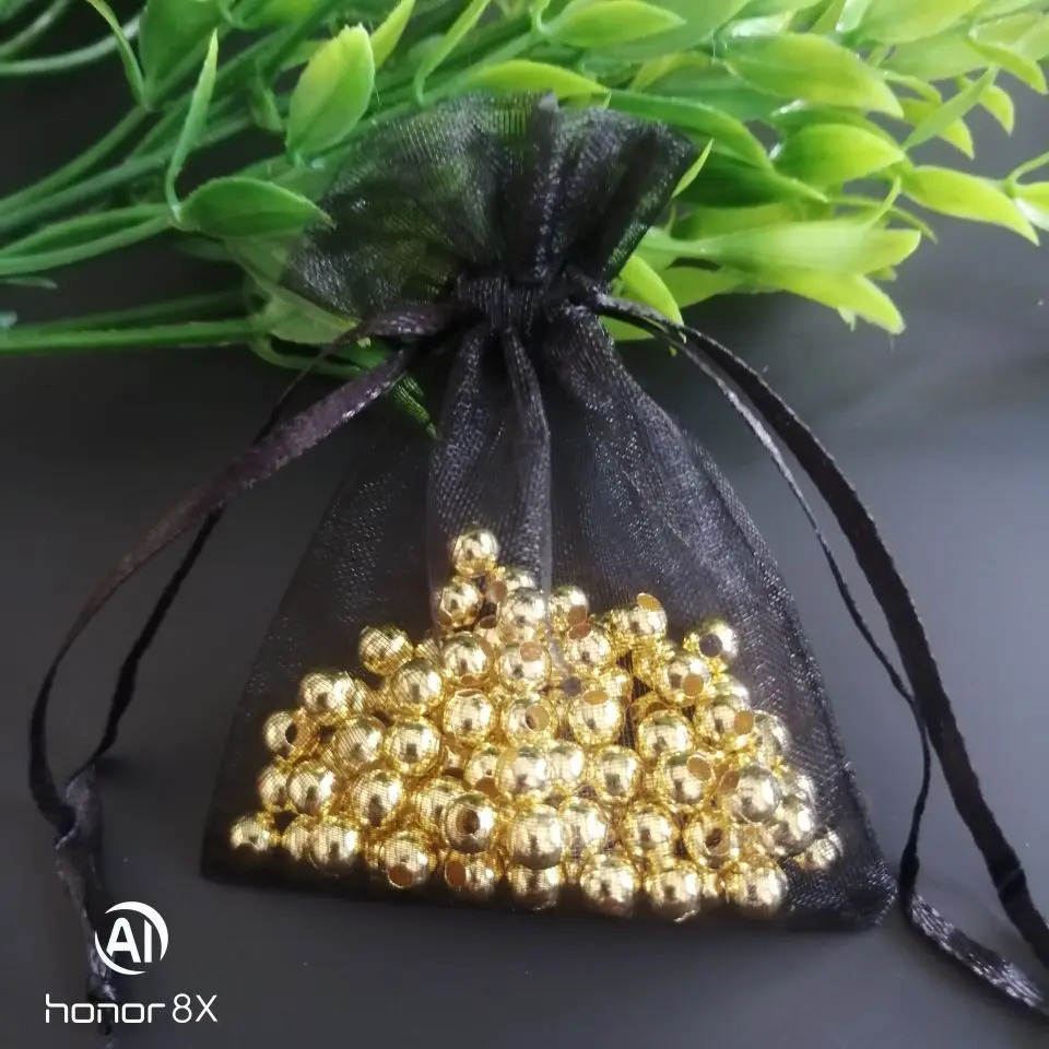 1000pcs Small Pure Organic Drawstring Bag Jewelry Packaging Bag Drawstring Birthday Party Gift Bag Candy Bag 241206