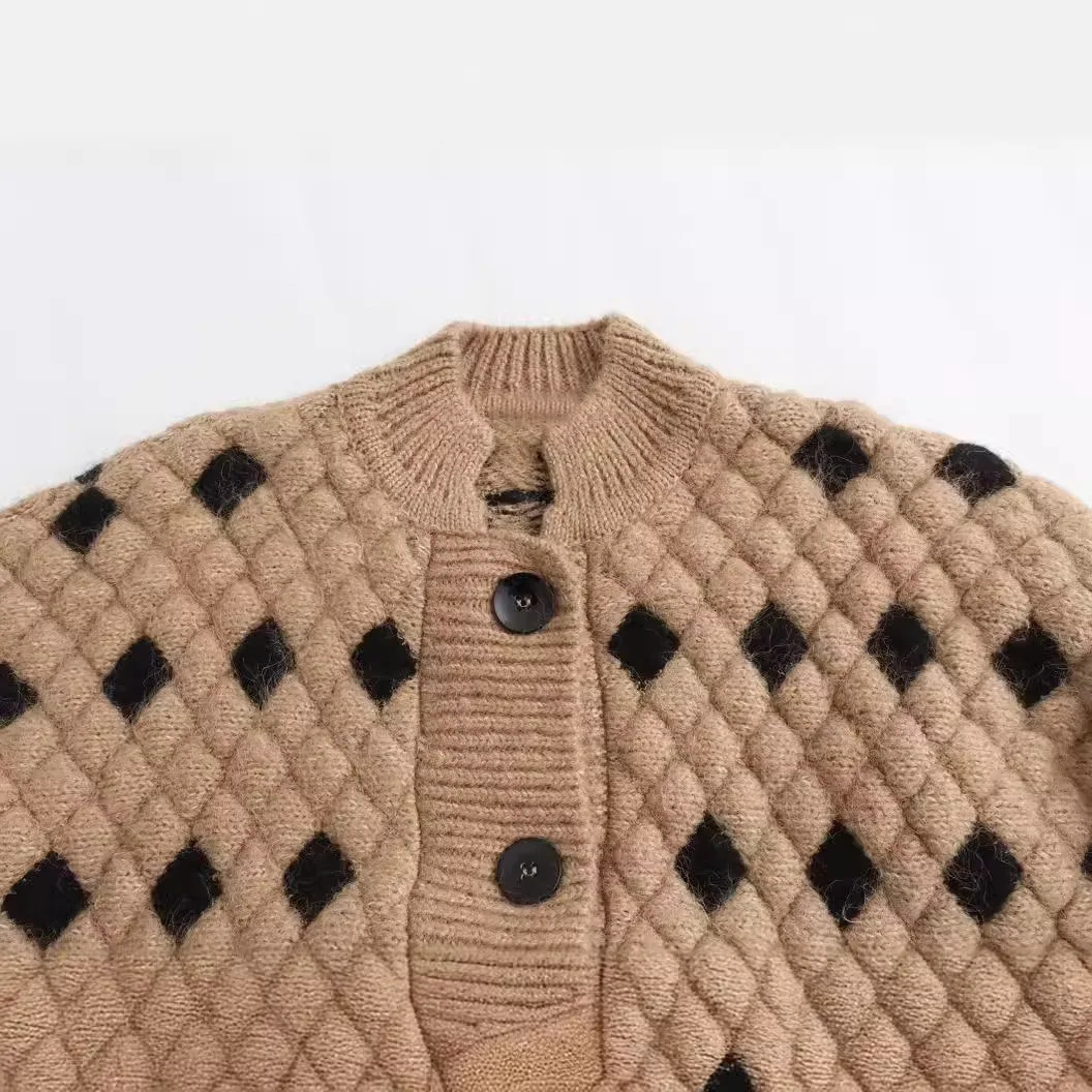 ZR European and American style womens clothing French casual fashion knitted cotton coat denim jacket 241206