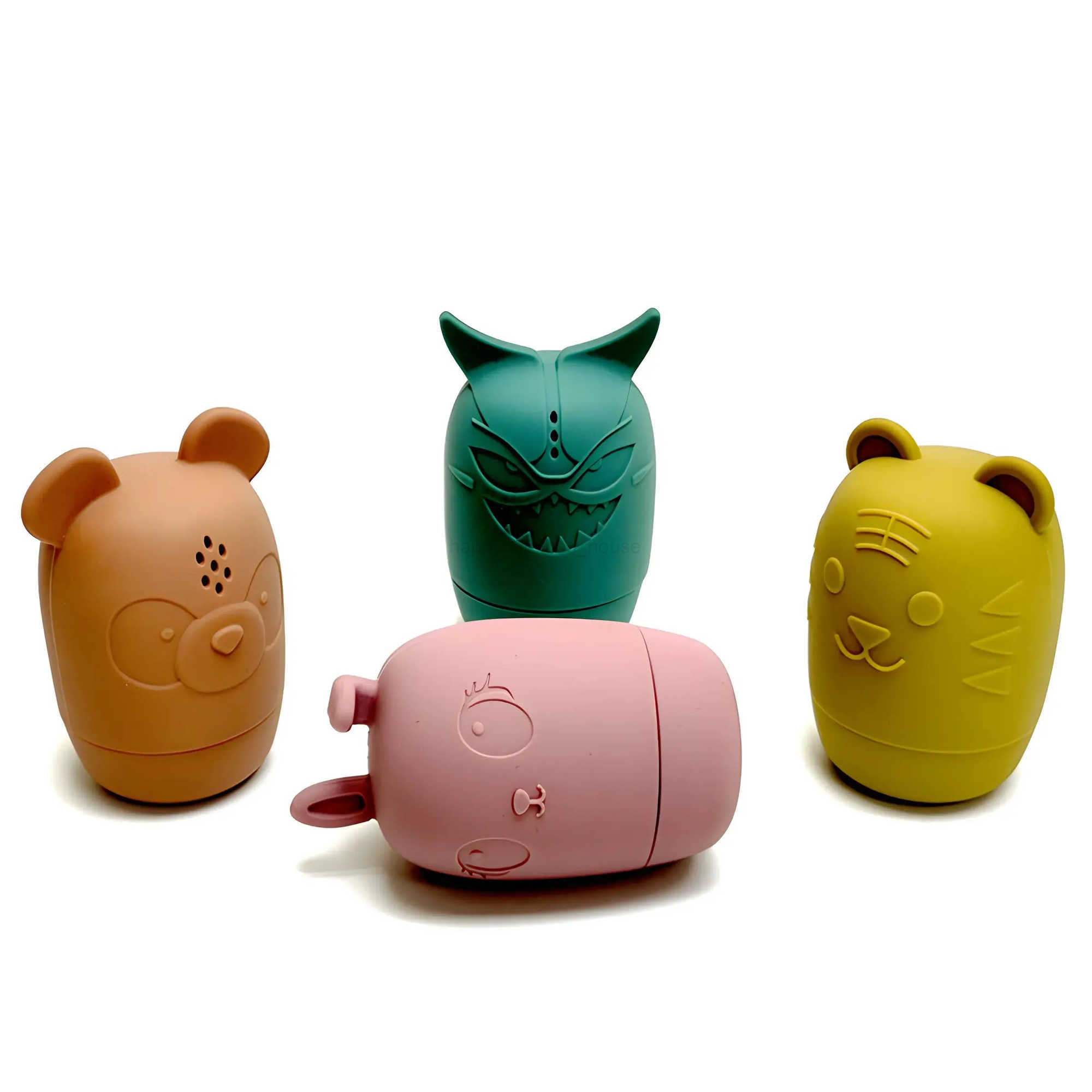 Silicone bath toys animal shape baby interactive bathroom toys children water play toysXJ241207