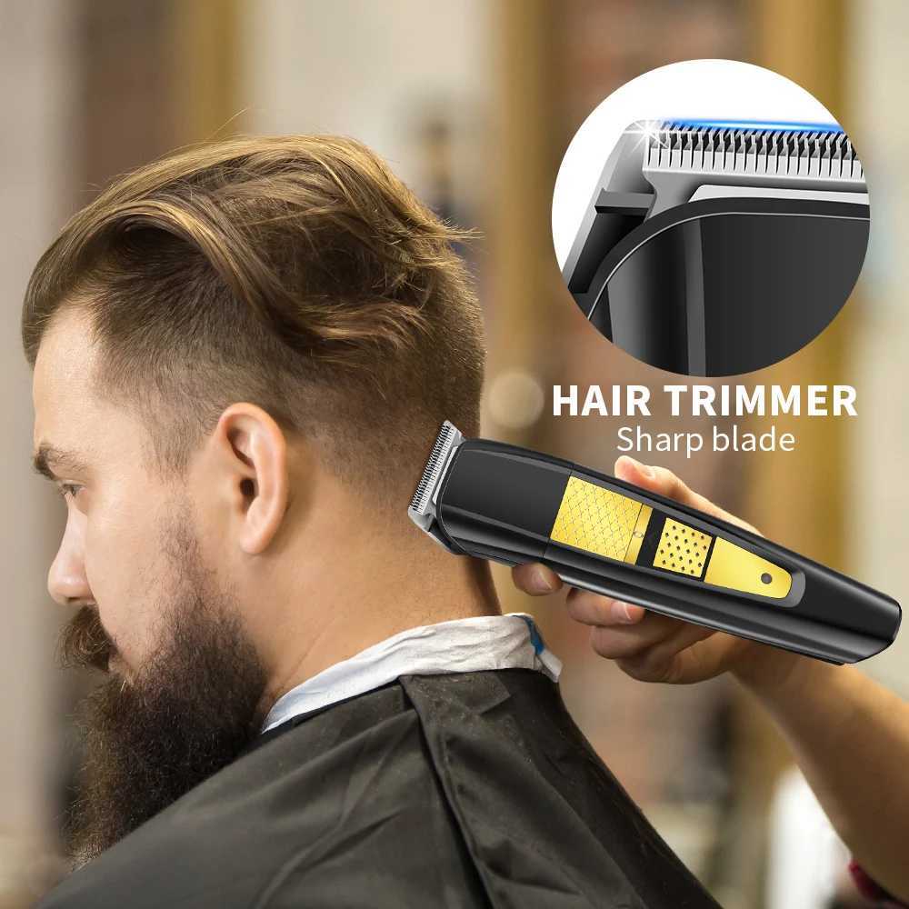 hiena Professional Rechargeable Hair Clipper 0mm Bareheaded Hair Removal Razor High Quality Electric Shaver for Men CordlessXJ241207