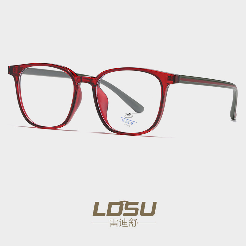tr90 ultra-light suitable for high number of myopia frames female transparent ins wind glasses frame square niche models 81226
