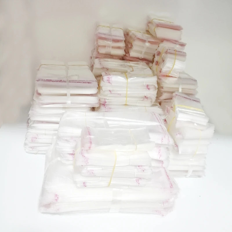 500pcs transparent bags for packaging self-adhesive transparent Opp bags fiberglass self sealing bags gift bags 241206
