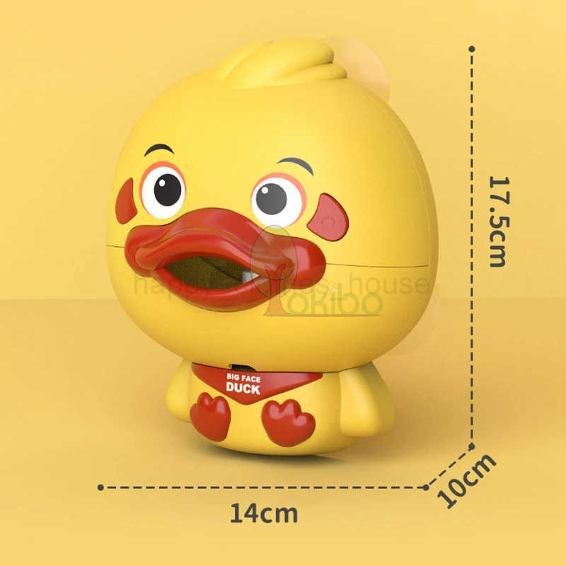 Baby Bath Toys Bubble Machine Duck Crabs Frog Music Kids Bath Toy Bathtub Automatic Bubble Maker Baby Bathroom Toy for ChildrenXJ241207