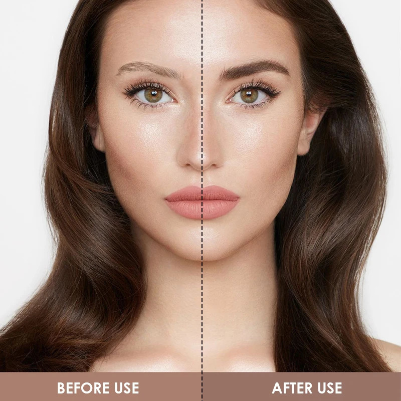 Complete Professional Eyebrow Powder Stamp Shaping Kit Makeup Brushes Eyebrow Paint Eyebrow Pencil Eye Brows Stencil 241206