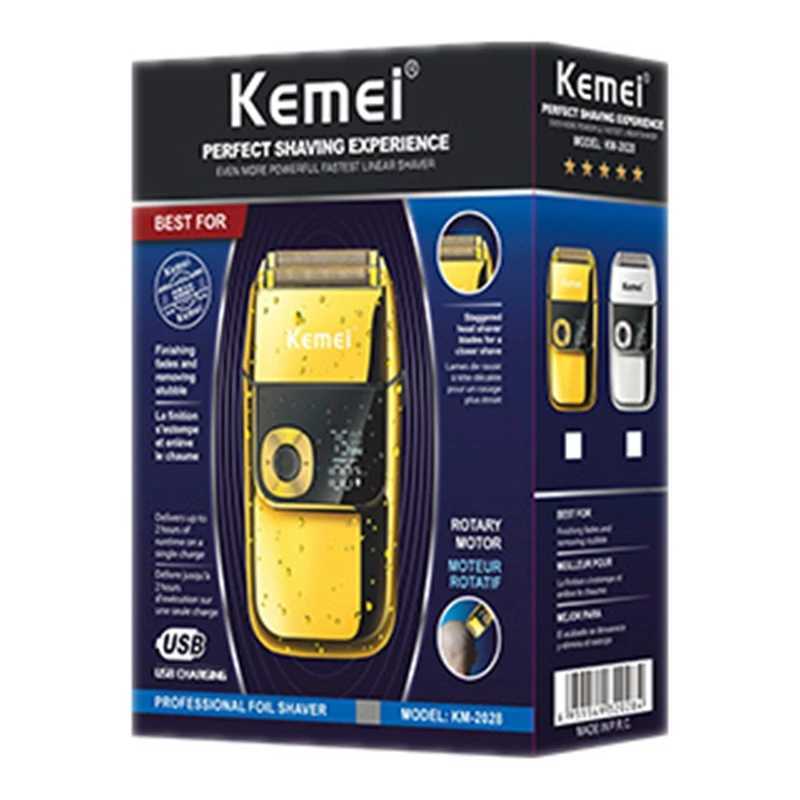 Kemei 2028 Barber Professional Beard Hair Shaver For Men Electric Shaver Rechargeable Electric Razor Balds Head Shaving MachineXJ241207