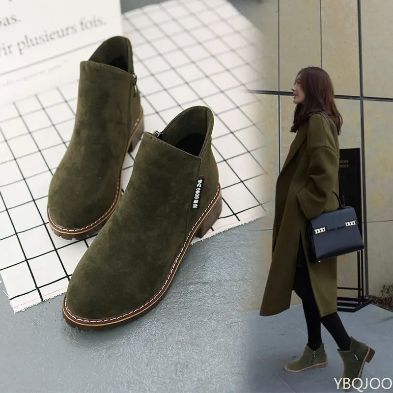 Shoe Fashion Thick Sole Ankle Boots Comfortable Plus Size Snow for Women Female Platform Botas De Mujer 2023 241206