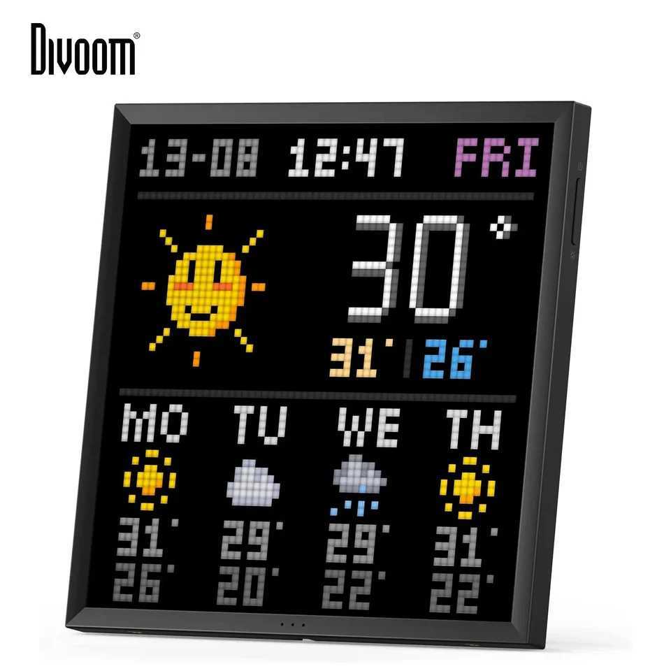 Divoom Pixoo 64 WiFi Pixel Art Display WiFi Cloud Digital Framework with Application Control 64 X 64 LED Panel Used for Game Room Decoration X241207