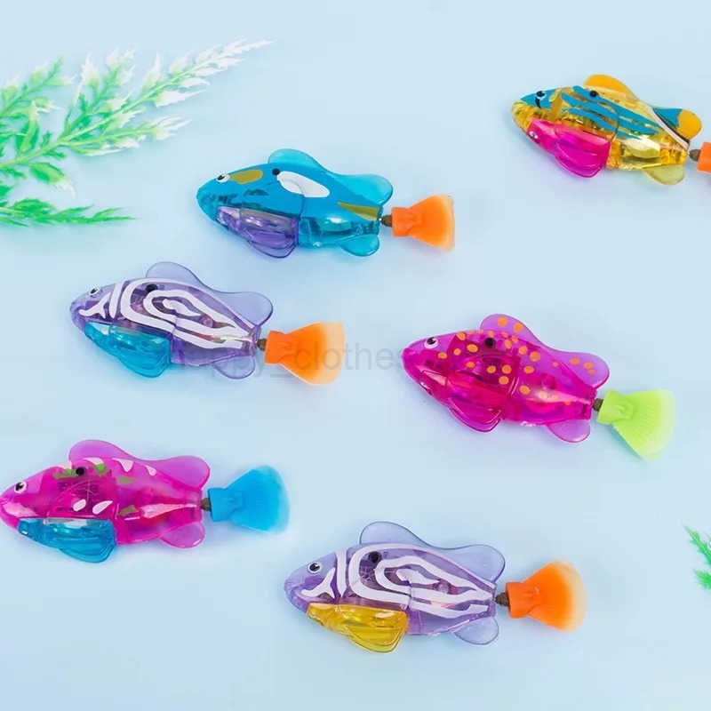 Swimming Robot Clown Fish Water Toys Coax Baby To Bathe Simulation Bath Toys Induction Electric Small Fish Swimming ToysXJ241207