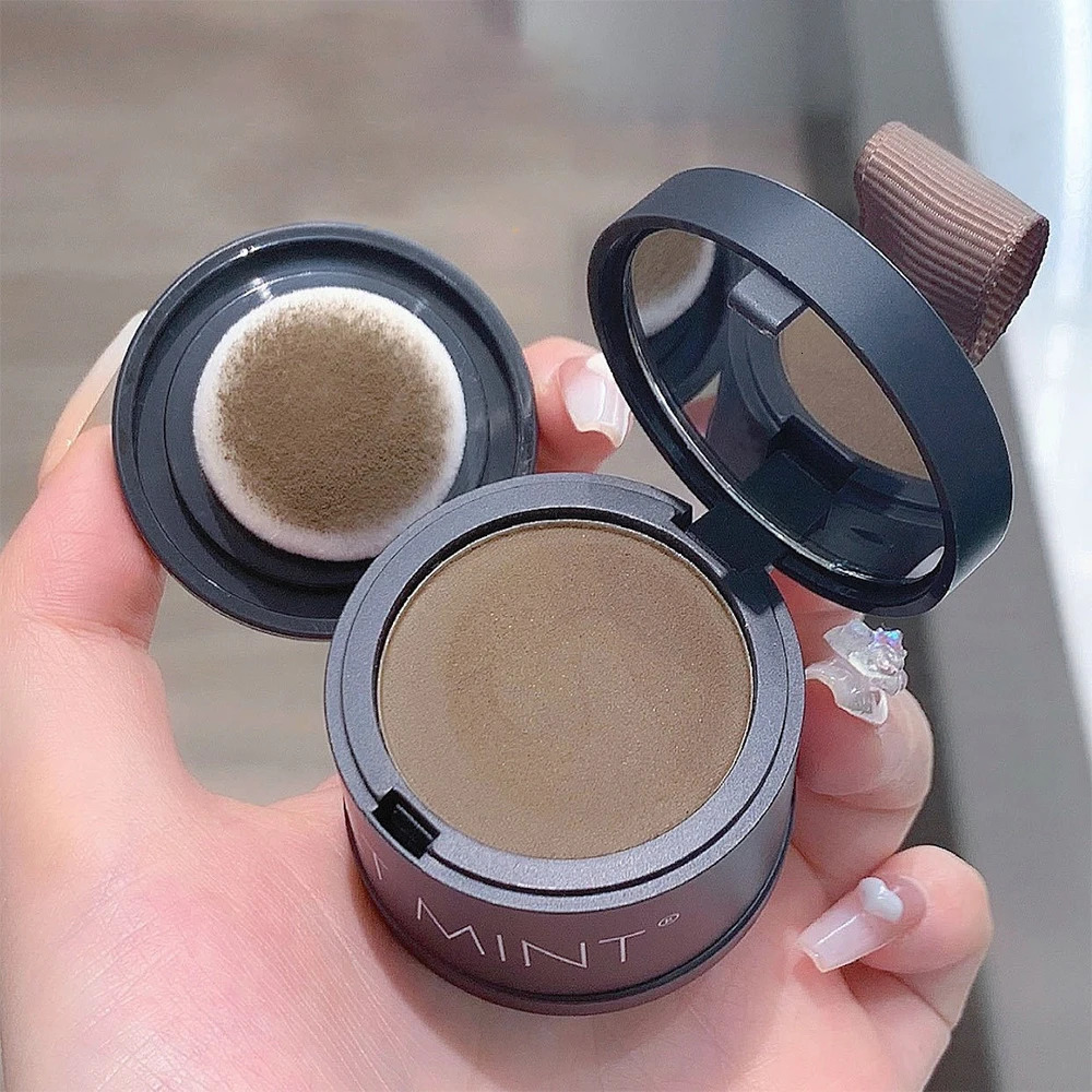 Natural Black Brown Hair Line Powder Waterproof Hair Root Cover Up Instant Fluffy Hair Edge Brow Shadow Contouring Powder Makeup 241206