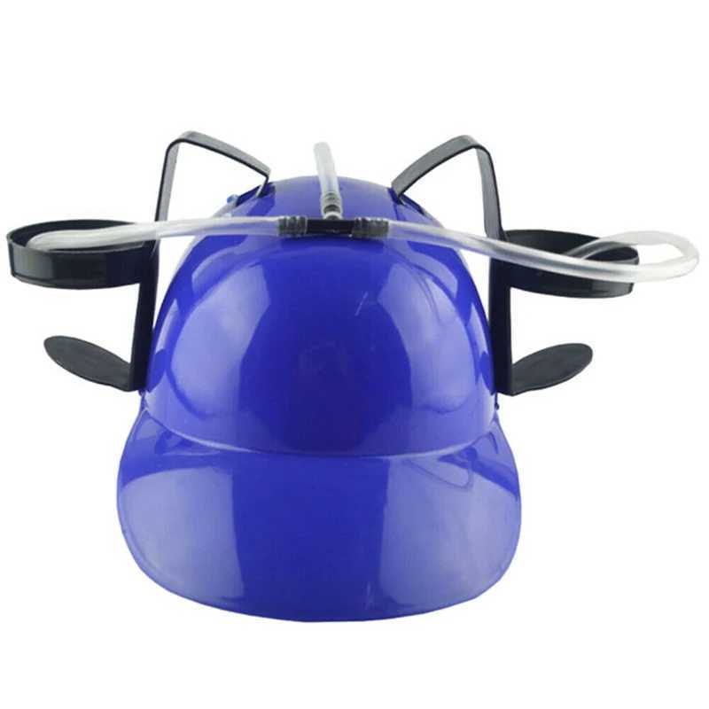 Miners Drinking Hat Lazy lounge Beer Soda Guzzler Helmet with Straw Creative Interesting Birthday Party Handsfree Drink ToyXJ241207