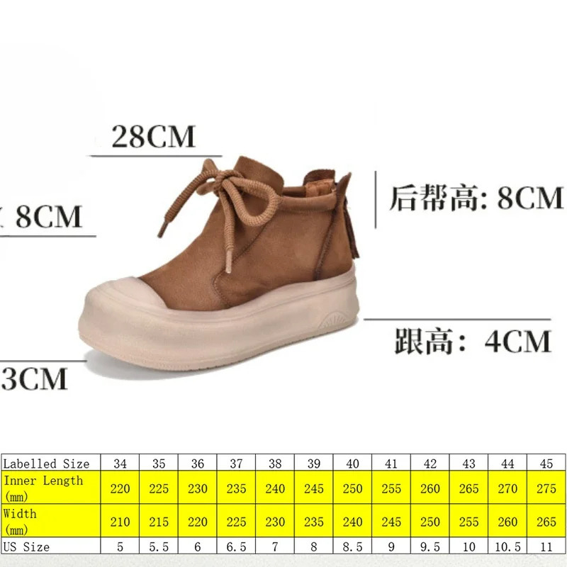 Koznoy 4cm Womens Suede Leather Platform Wedge Moccasins Winter Boots Cow Plush Autumn Comfortable Spring Ankle 241206