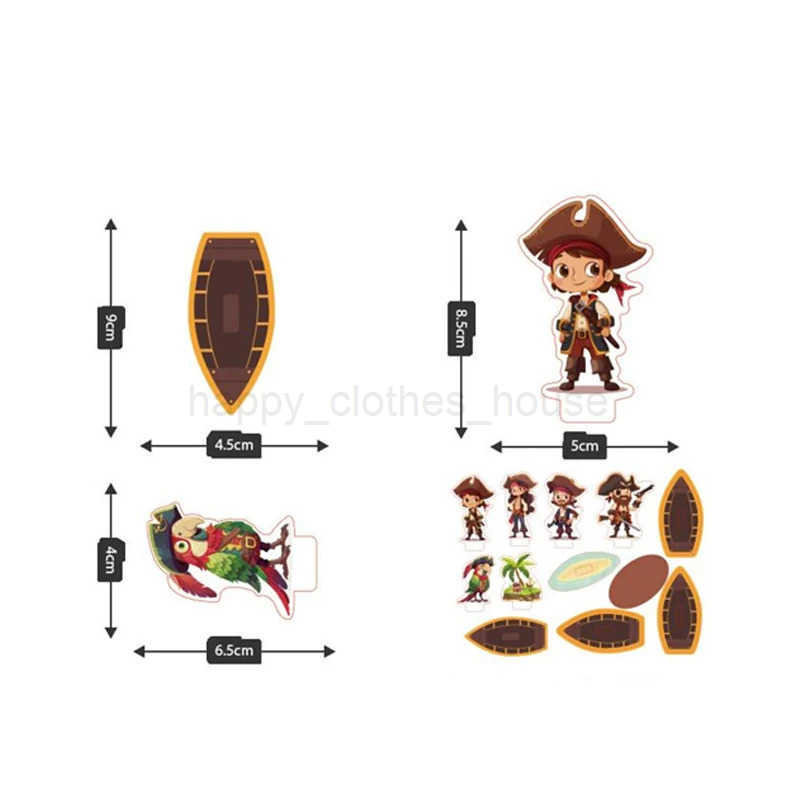 Baby Bath Toys for Kids Soft EVA Paste Sticker Bathroom Toys Cognitive Floating Water Pirate Toys for Boys Girls 2 to 4 5 YearsXJ241207