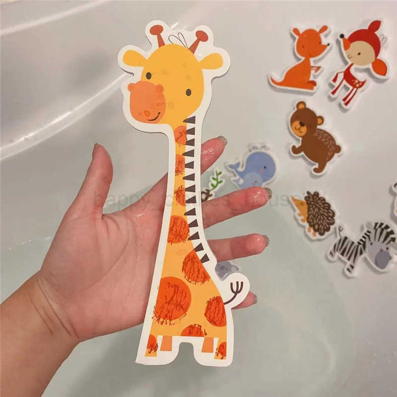 Kids Bathroom Bathtub Soft EVA Paste Early Education DIY Sticker Puzzles Toys Non Toxic Kids Fun Foam Sea Animal Bath Set ToysXJ241207
