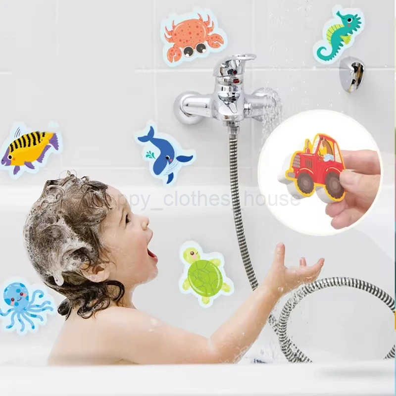Baby Bath Toys Foam Animals Cognitive Floating Toy Educational Toy EVA Paste Puzzle Toys Bathtub Traffic Baby Bathroom ToysXJ241207