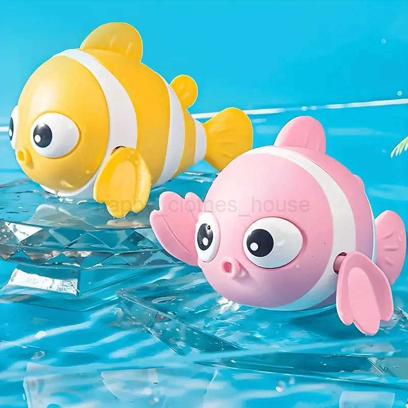 Popular Baby Bath Toy Clown Fish For Summer With Chain For Indoor And Outdoor Use. Perfect Birthday Or New Years Gift.XJ241207