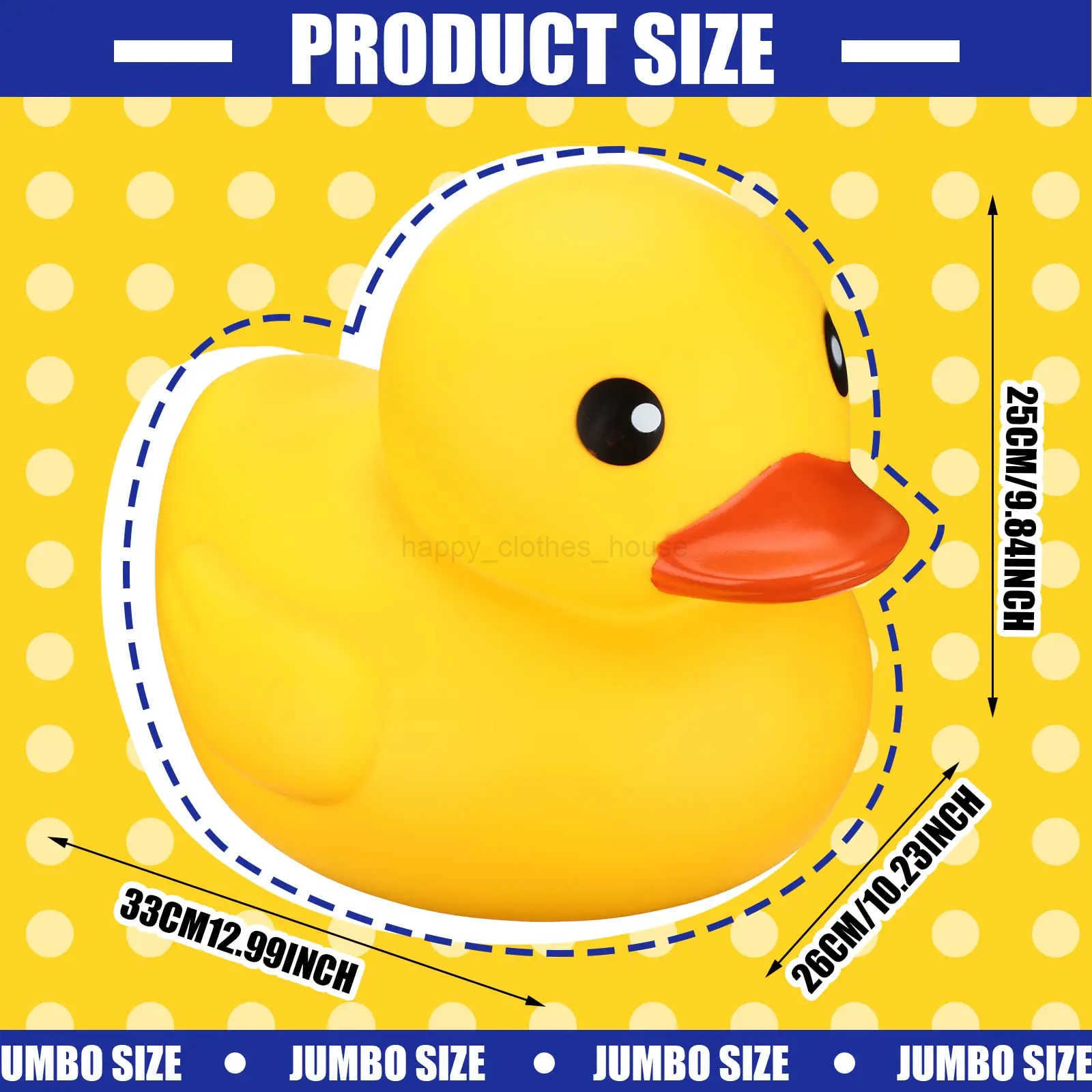 13 Inch Rubber Duck Giant Ducks Large Rubber Duck Gender Reveal Par Rubber Duck Toy for Shower Birthday Par FavorsXJ241207