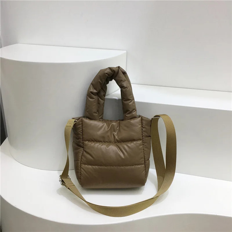 Down cotton jacket bag cute womens small handbag Versatile portable cross body bag womens wallet and handbag 241205