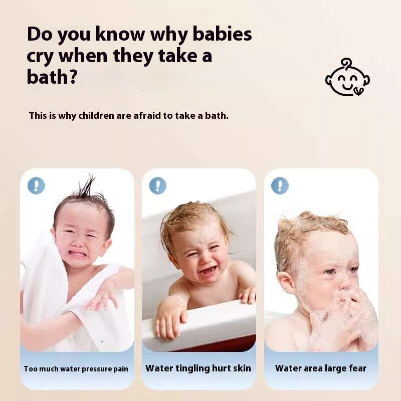 Baby, baby, children's bathtub, butt small showerhead, hair washing, external accessory