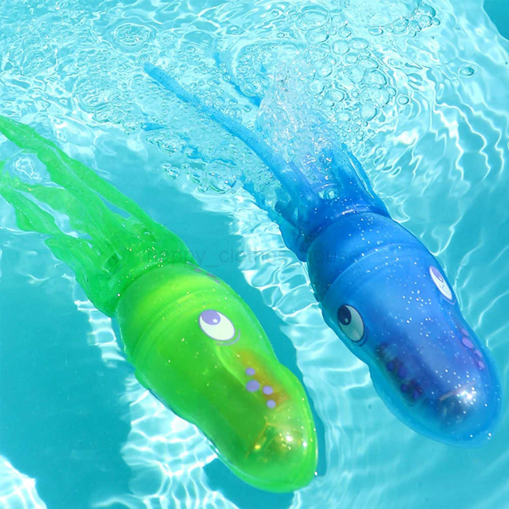 Crocichi Pool Toys Electric Squid Bath Tub Toy for Toddler 3-4 Year Light Up Fish Bathroom Toy for Kids 4-8 Preschool ToddlerXJ241207