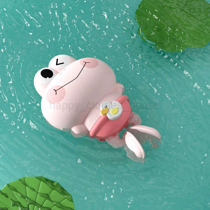 Baby Clockwork Bath Toys Cute Animals Swimming Frog Floating Toys for Kids Pool Games Baby Bathtub Bathroom Bath Water Play ToysXJ241207