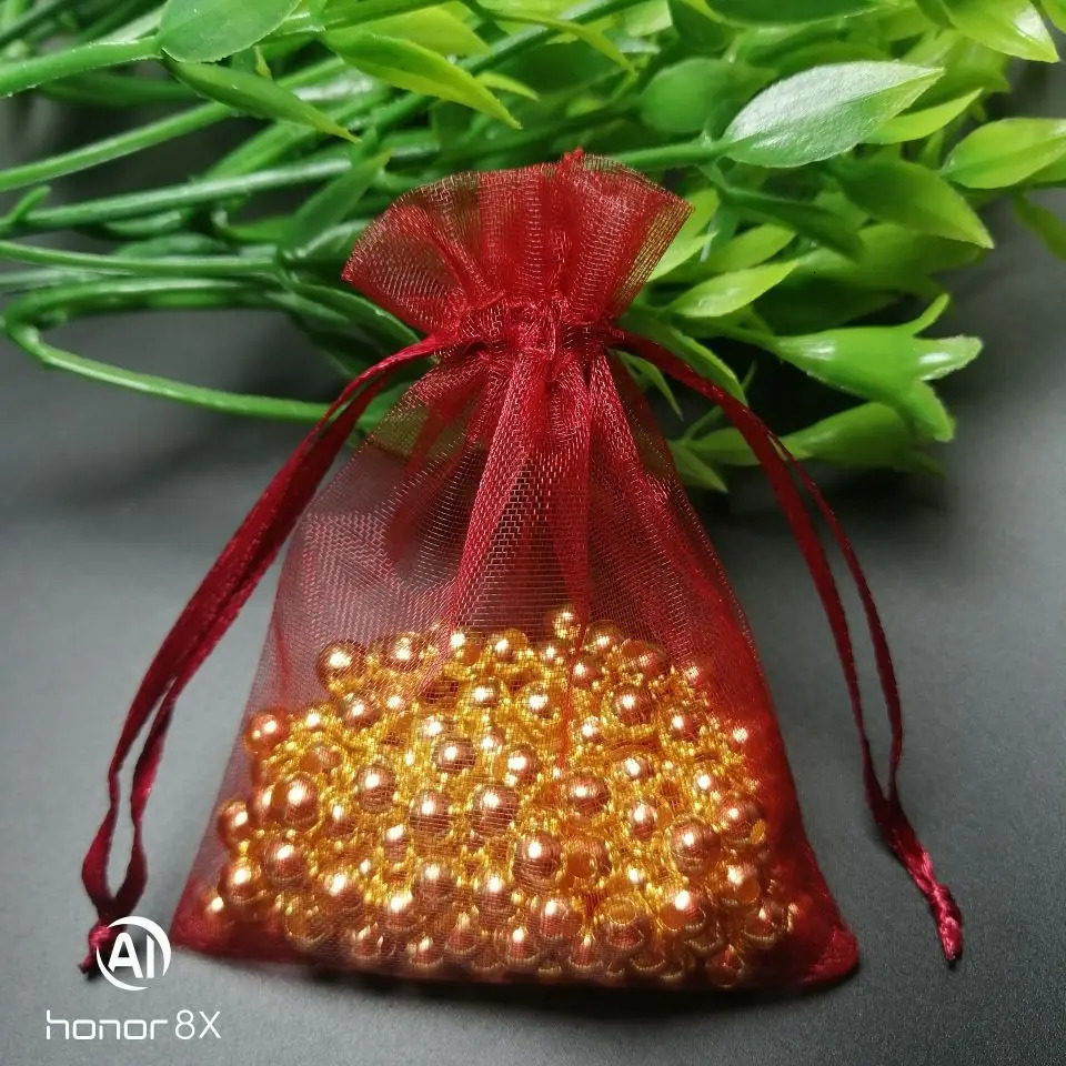 1000pcs Small Pure Organic Drawstring Bag Jewelry Packaging Bag Drawstring Birthday Party Gift Bag Candy Bag 241206