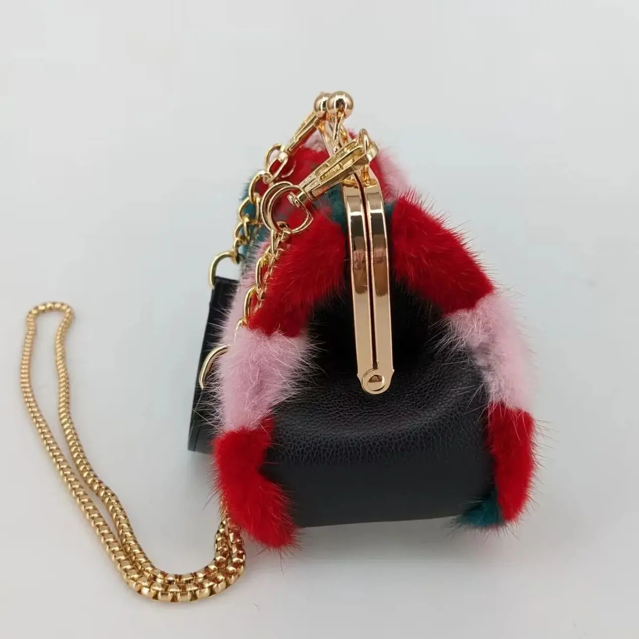 Mint Fur Womens Bag Beautiful Fashion Party Korean Wedding Clutch Cross Body Bag 241206