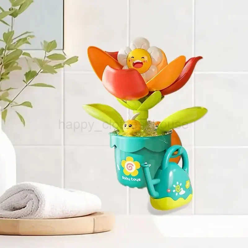 Baby Toys Funny Water Game Bath Toy Sunflower Bathroom Shower Spray Water Bathroom Bathtub Toy Fun Water Spray Sprinkler for KidXJ241207