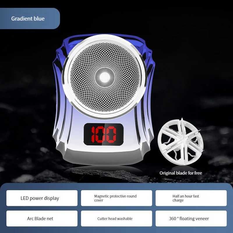 Hot selling electric mini shaver USB rechargeable Razor waterproof mens travel portable beard knifeXJ241207